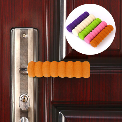 Door Handle Protector Anti-Collision Cover Children's Safety Thickened Spiral Baby Room Door Handle Bumper Wholesale