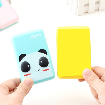 Korean Cartoon Three-Dimensional Bus Card Cover Bank Card Holder Student Meal Card Protective Cover Card Holder 6 Card Slot Card Clip