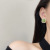 Sterling Silver Needle Personalized Diamond Geometric Earrings Female Ins Style Niche Contrast Color Advanced Design Sense Earrings