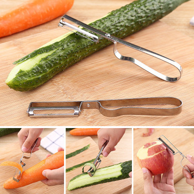 Household Kitchen Innovative Multi-Functional Stainless Steel Peeler Fruit Peeler Carrot Peeler Grater Peeler