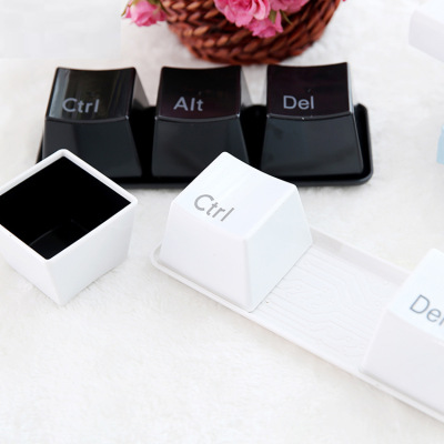 Creative Glass Fashion Plastic Water Cup Keyboard Cup Button Shape Cup Keyboard Water Cup