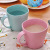 Creative Korean Children's Plastic Cup Couple Mouthwash Cup Tooth Mug Imitation Wheat Straw Teeth Brushing Cup Cup