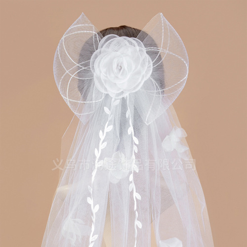 mori style beautiful new super fairy veil bridal wedding headdress photo photography props factory direct supply