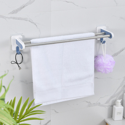 S28-5101 Simple Nail-Free Shelf Waterproof Moisture-Proof Towel Ring Bathroom Bath Towel Rack Hanging Towel Bar