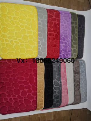Large Number of Moving Models Shipped Stone Pattern Embossed Mat Carpet Mat Door Mat Hydrophilic Pad Cross-Border E-Commerce Hot-Selling Product