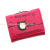  New Creative Letters Cat Metal Solid Color Multiple Card Slots Three Fold Coin Pocket Clip Bag Trendy Women's Bags