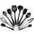 Wholesale 10pcs Utensil Set Silicone Kitchen Supplies Colorful Utensils Sets Baking Accessories With White Box