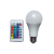 Colorful Light Changing RGB Bulb Lamp Remote Control Color Changing Bulb Lamp Ambience Light A60 A70 A80 Plastic Bag Aluminum Cross-Border