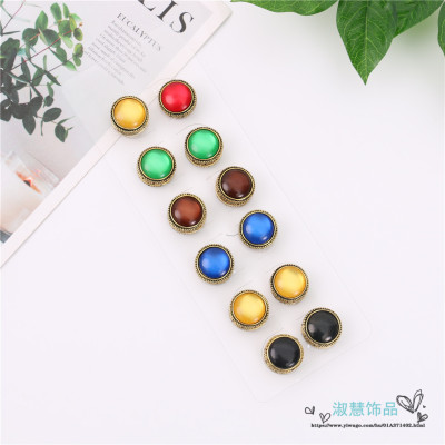 Strong Magnetic Buckle Sewing Free Magnetic Button Hidden Hook Anti-Exposure Clothes Snap Fastener Seamless Scarf Button
