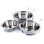 New Stainless Steel Bowl for Pet Single Bowl Dog Cage Hanging Fixed Dog Basin Dog Bowl Cat Universal Large, Medium and Small Size