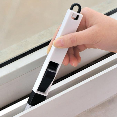 Window Groove Brush with Dustpan Gap Brushes Groove Brush Air Conditioning Groove Cleaning Brush Kitchen Cleaning Tool Brush