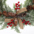 Cross-Border New Arrival Luxury PE Mixed Encryption Christmas Vine Ring Snow Scene Decorative Showcase Armrest Fireplace Christmas Vine