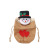 Linen Gift Bag Apple Gift Bag Santa Claus Snowman Elk Little Bear Cartoon Candy Bag Drawstring Decorative Bag