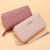 2021 New Women's Long Wallet Korean Style Simple Double Zipper Popular Coin Purse Multiple Card Slots Wallet Card Holder