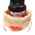 Linen Gift Bag Apple Gift Bag Santa Claus Snowman Elk Little Bear Cartoon Candy Bag Drawstring Decorative Bag