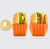 Burger Buddy Hamburger Fixed Box Anti-Drop Retractable Clip Touch-Free Food Hamburger Box Donut Box
