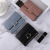 Korean Style New Small Wallet Women's Short Solid Color Simple Crocodile Pattern Three Fold Student Hasp Large Capacity Change