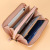 2021 New Women's Long Wallet Korean-Style Stitching Double Zipper Multiple Card Slots Popular Coin Purse Wallet Card Holder
