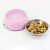 Color Pet Bowl Cat Bowl Dog Bowl Bottom with Rubber Strip Non-Slip Anti-Inverted Melamine plus Stainless Steel Feeding Drinking Basin