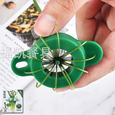 Hot Sale Hand Held Vegetable Chopper Scallion Chopper Slicer Stainless Steel Cutter Kitchen Cooking Tool