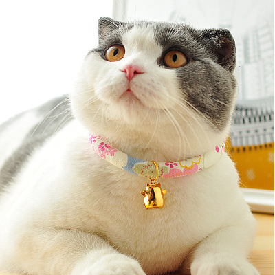 Japanese Style Collar Dog Cat Bell Collar Adjustable Collar Pet Accessories Manufacturer