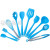 Wholesale 10pcs Utensil Set Silicone Kitchen Supplies Colorful Utensils Sets Baking Accessories With White Box