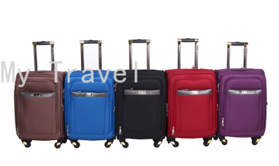 Luggage Suitcase Trolley Case Password Suitcase Luggage Fabric Zipper Suitcase Three-Piece Set