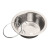 New Stainless Steel Bowl for Pet Single Bowl Dog Cage Hanging Fixed Dog Basin Dog Bowl Cat Universal Large, Medium and Small Size