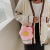 Cute Flowers Women's Bag 2021 New Fashion Ins Niche Chain Plush Shoulder Bag Girl Oblique