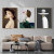SOURCE Factory Customized HD European and American Sexy Beauty Pattern Living Room Oil Painting Decoration Hotel Room Combination Wall Painting