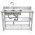 Commercial Stainless Steel Sink with Platform 1206080
