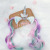 Cross-Border Children's Unicorn Headband Colorful Wig Wavy Pony Wig Hair Hoop Holiday Party Dress up Hair Accessories