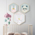 Children's Room Animal Pattern Bedroom Background Wall Hexagonal Decorative Painting Home Living Room Children's Fun Warm Wall Painting