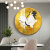 Round HD Ancient Style White Crane Pattern Living Room Crystal Porcelain Decorative Painting Light Luxury Hotel Background Wall Wall Painting