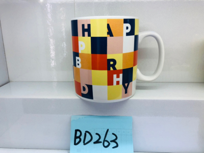 Bd263 Happy Birthday 900 Ml Super Large Ceramic Cup 30 Oz Mug Daily Necessities Cup2023