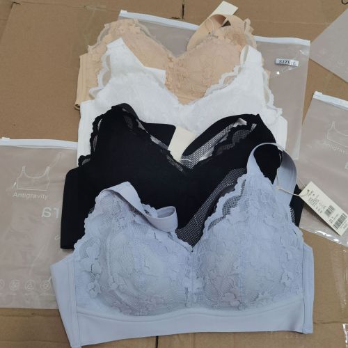 Group Purchase Aimer Original Single Japanese Latex Underwear Women‘s Lace Breathable Traceless Wireless Push up Aimu Bra