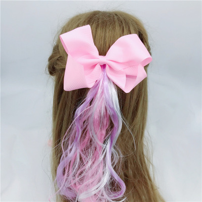 EBay AliExpress Oversized Bow Wig Barrettes Bubble Flower Hairpin Children's Holiday Party Hair Accessories Warped Flower