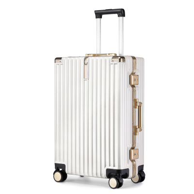 Suitcase Aluminum Frame Male and Female College Student Universal Wheel Password Suitcase Luggage Trolley Case