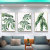 Green Plant Pattern European Style Fresh Furnishings Combined Decoration Canvas Painting Living Room Bedroom Decorative Wall Painting