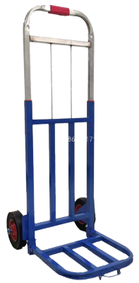 30 Square Large Blue Steel Bar Luggage Trolley A07-3