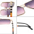 Cross-Border 2022 New Double Beam Plain Women's Sunglasses Ins UV-Proof Fashion Brand Colorful Metal Sunglasses