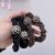 Korean Dongdaemun New Simple Leopard Print round Ball Hair Band Fashion Simple Super Soft Hair Rope Head Hairtie Hair Accessories