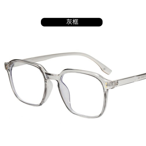 New Square Plain Glasses Men and Women Student Eye Protection Plain Anti-Blue Light Glasses Fashion Myopia Glasses 
