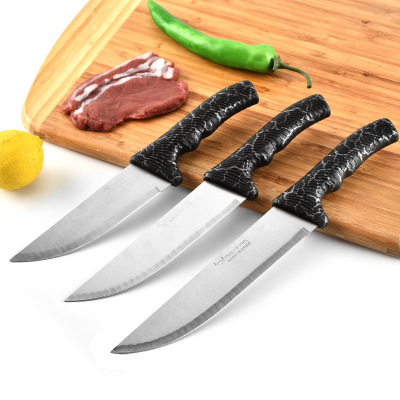 Spot Supply Factory Direct Sales Art Crack Chef Knife Stainless Steel Knife Used in Kitchen Fruit Knife Cleaver Vegetable and Fruit Knife