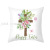 Amazon Cross-Border Easter Pillow Cover Peach Skin Fabric Watercolor Printing Rabbit Egg Throw Pillowcase Home Cushion