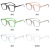 New Box Plain Glasses Men and Women Student Eye Protection Plain Anti-Blue Light Glasses Fashion Myopia Glasses