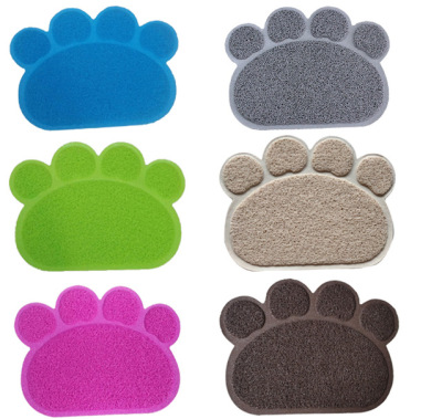 PVC Pet Mat Various Cat Litter Mat Pet Placemat Plastic Foot Pad Dogs and Cats Door Mat PVC Foam Mat