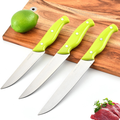 Hot Sale Stainless Steel Meat Cleaver Plastic Handle Slicing Knife Multi-Purpose Knife Household Kitchen Knives