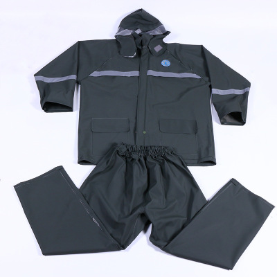 Manufacturer Customized Oxford Cloth Electric Car Reflective Adult Riding Raincoat Outdoor Split Raincoat Rain Pants Suit