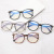 New Oval Anti-Blue Light Glasses Men and Women Plain Fashion Optical Glasses Glasses Face-Showing Primary School Students Glasses